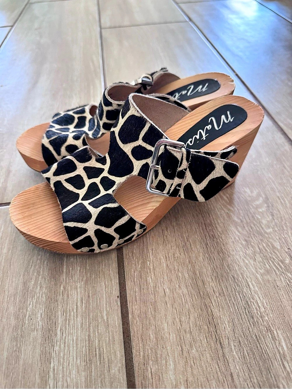 Matisse Animal Print Platform Sandals US 8M